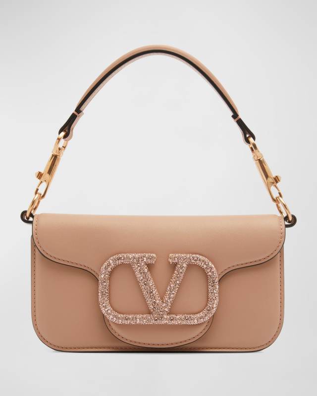 Loco Small VLOGO Lambskin Shoulder Bag